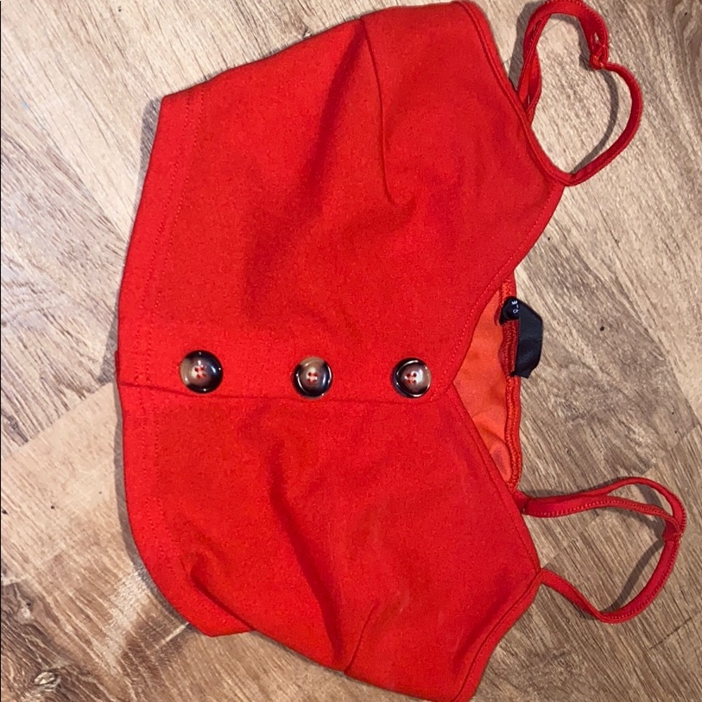 Red Shein Crop-Top